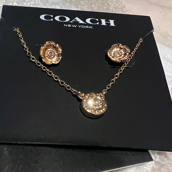 Coach Necklace and Earring set - Picture 10 of 12